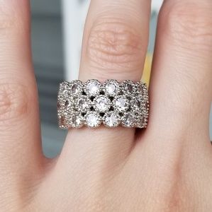 🆕️S925-White Sapphire Triple Stack Infinity Ring